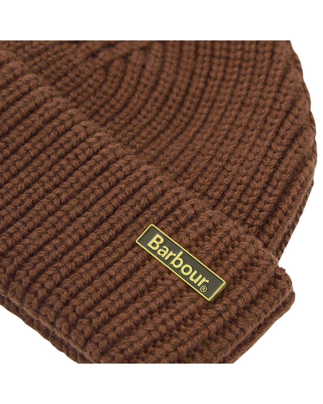 Barbour Brown Mosely Fisherman Beanie for men