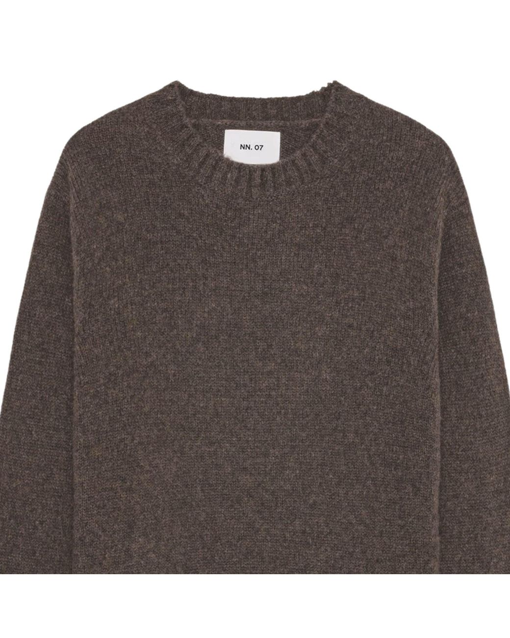 NN07 Brown Lee Merino Wool Sweater for men