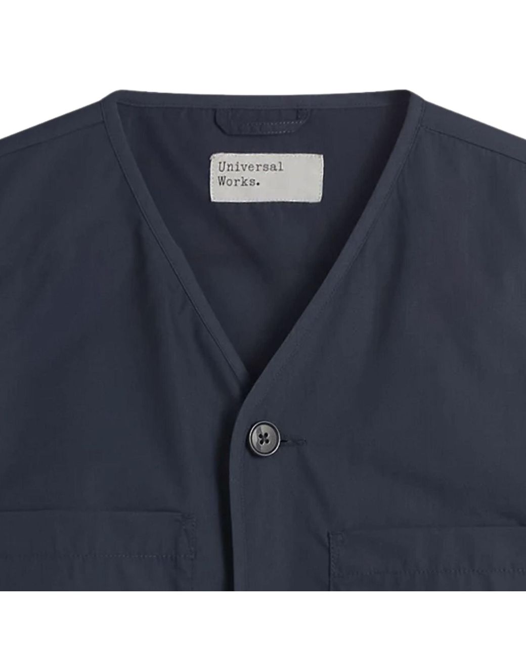 Universal Works Blue City Waistcoat for men
