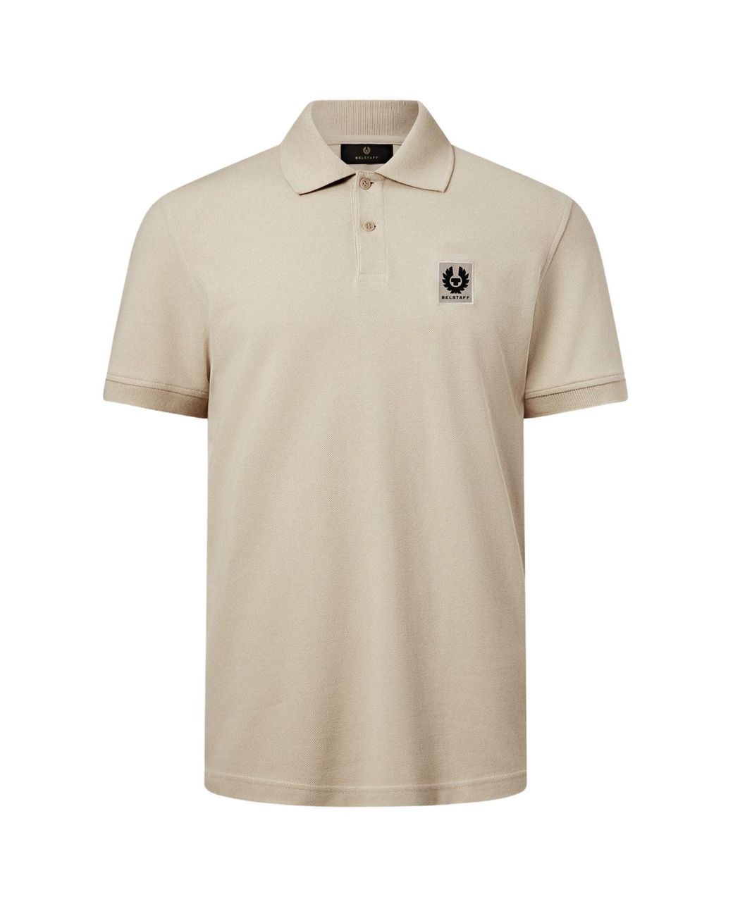 Belstaff Natural Short Sleeve Polo Shirt for men