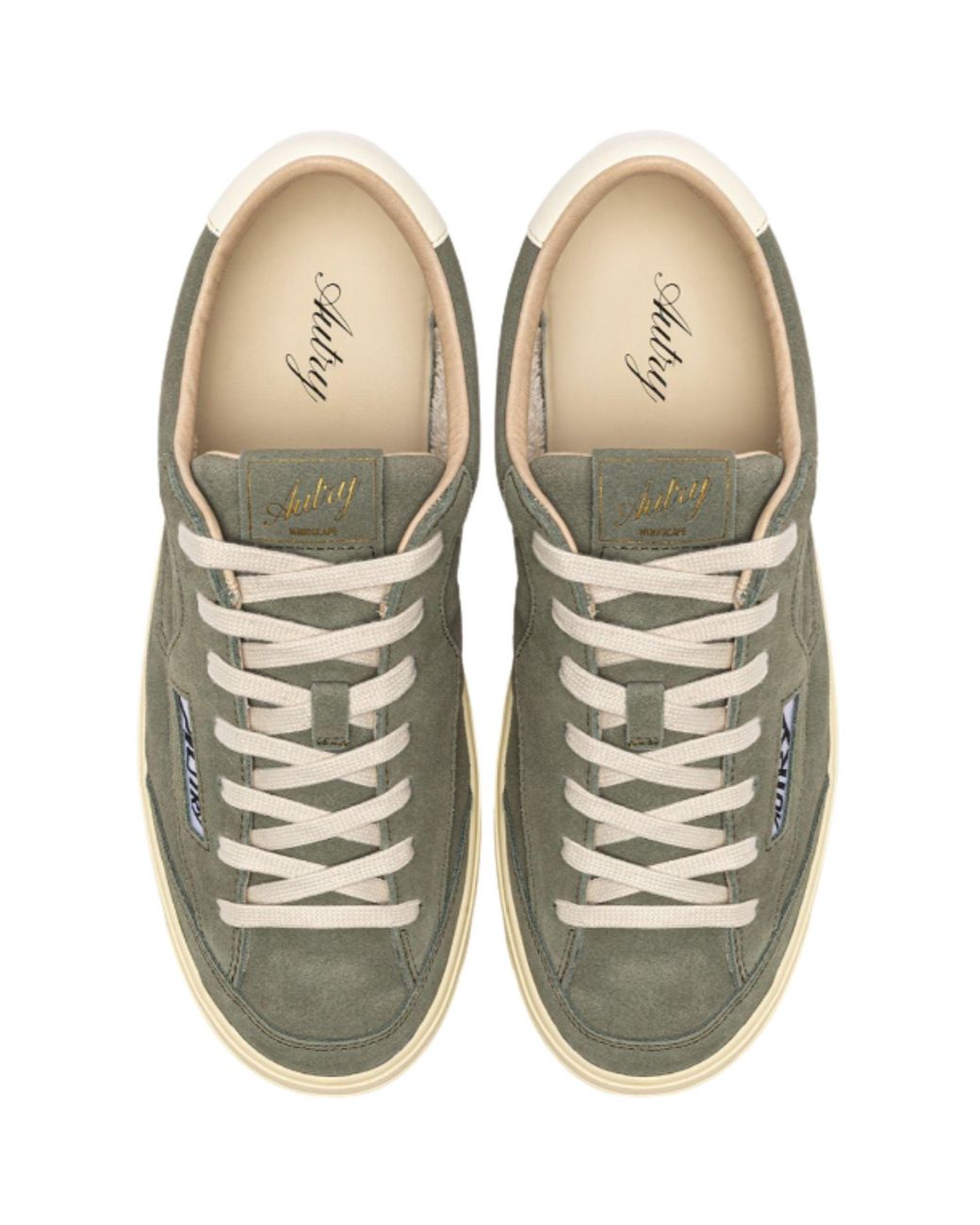 Autry Gray Windscape Low Suede Sneakers for men
