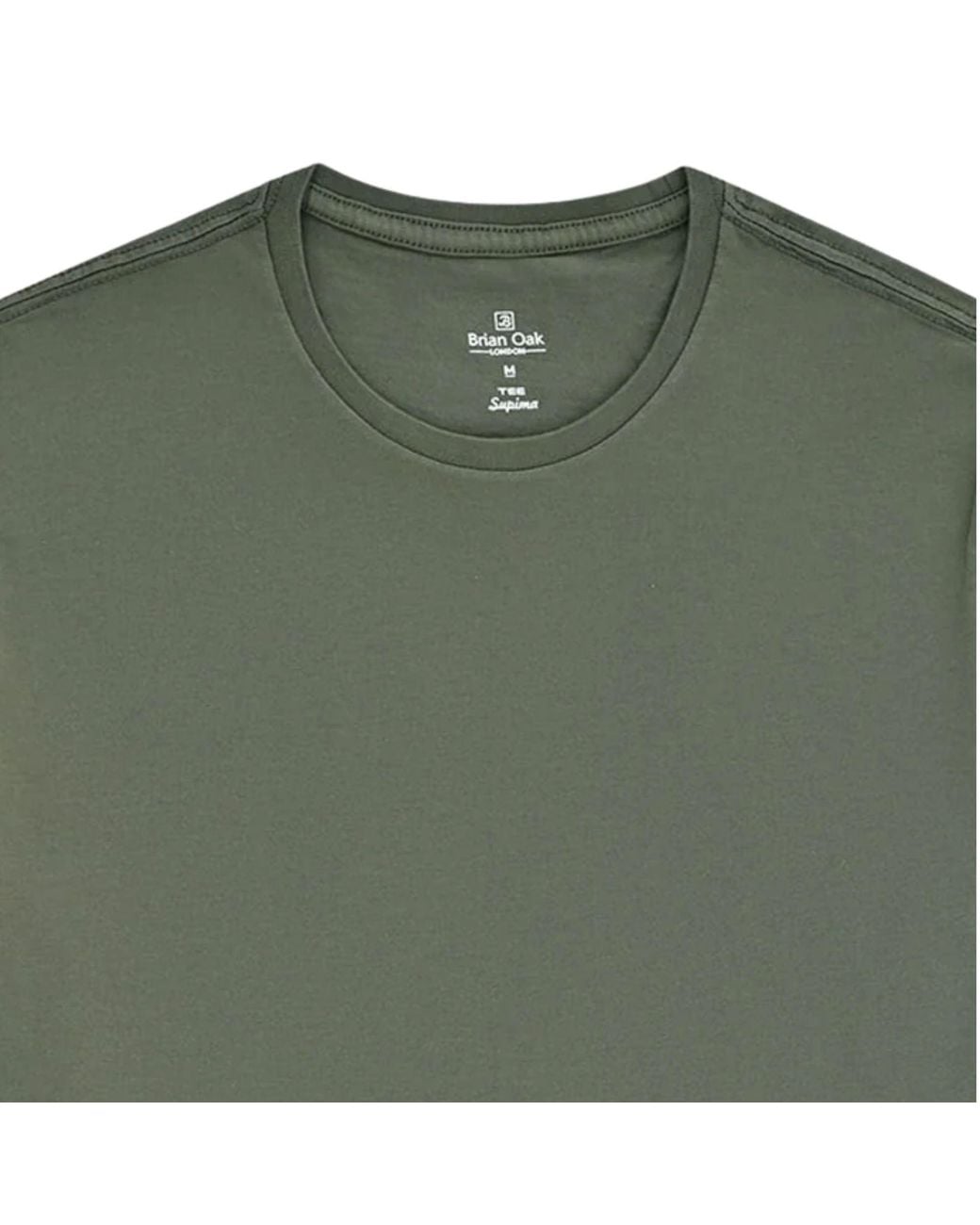 Stuarts London Green Brian Oak Pure Supima Cotton T-Shirt for men
