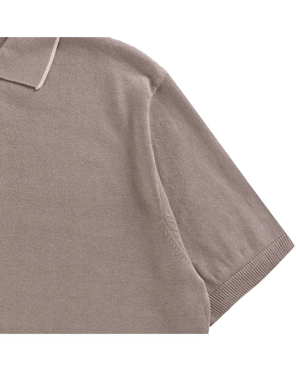 Pittari Gray Short Sleeve Polo Tipping for men