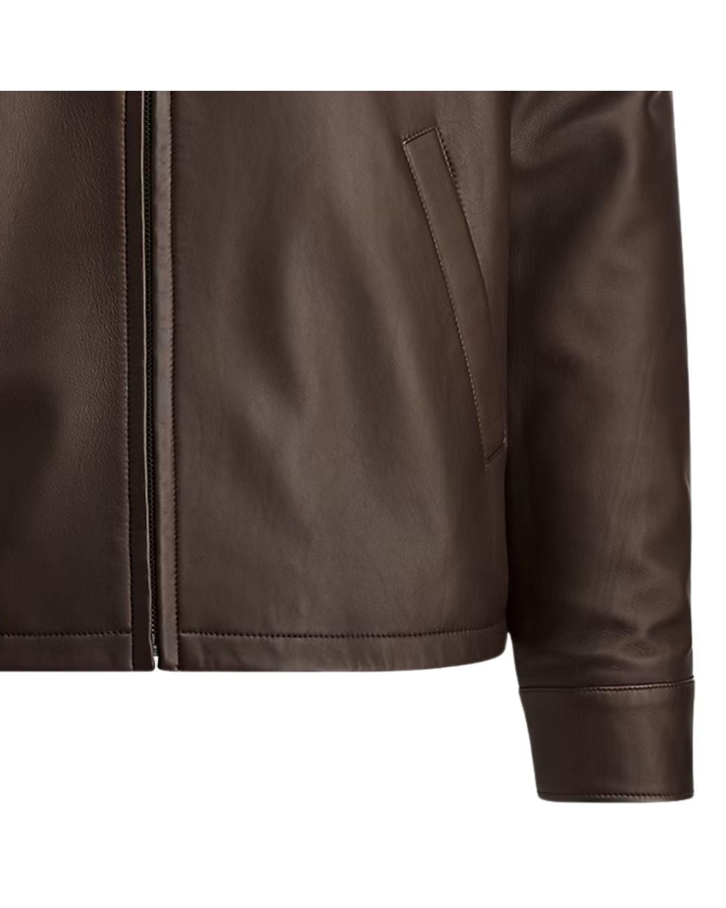 Polo Ralph Lauren Brown The Bayville Leather Jacket for men