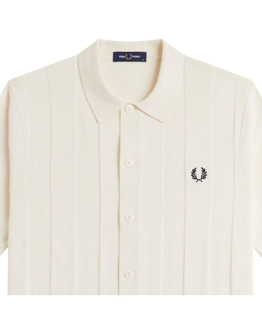 Fred Perry Natural Tonal Vertical Stripe Shirt for men