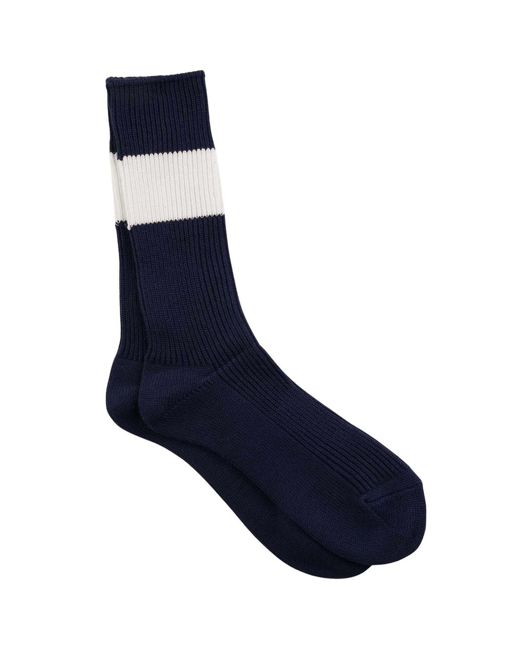 Anonymous Ism Blue Stripe Crew Socks for men
