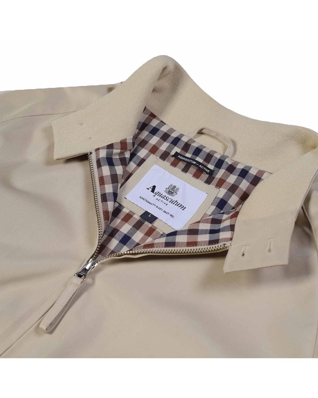 Aquascutum Natural Archival Harrington Jacket for men