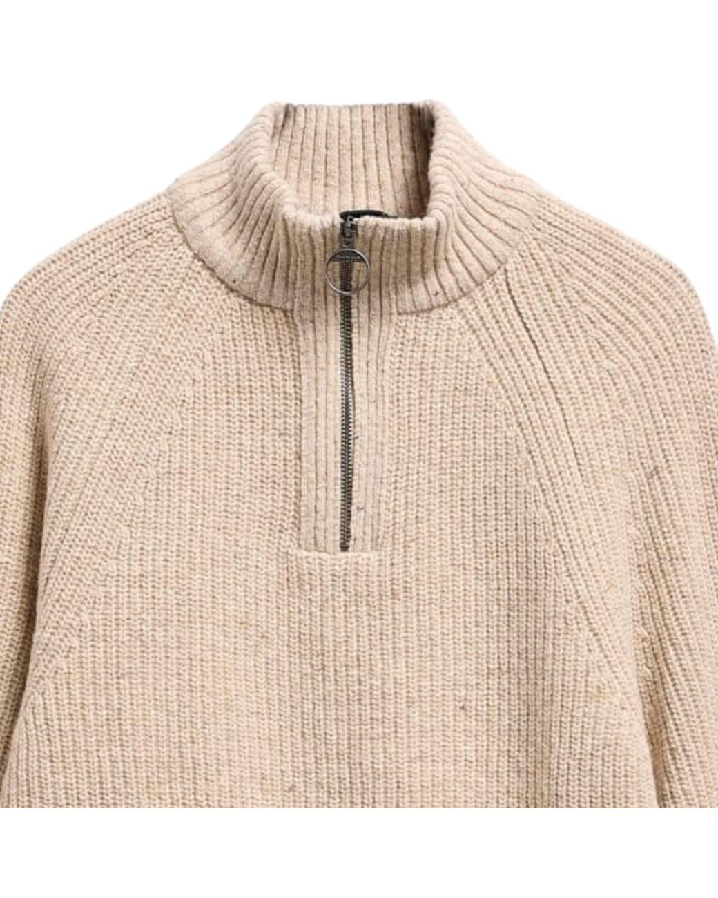 Barbour Natural Fleck Half Zip for men