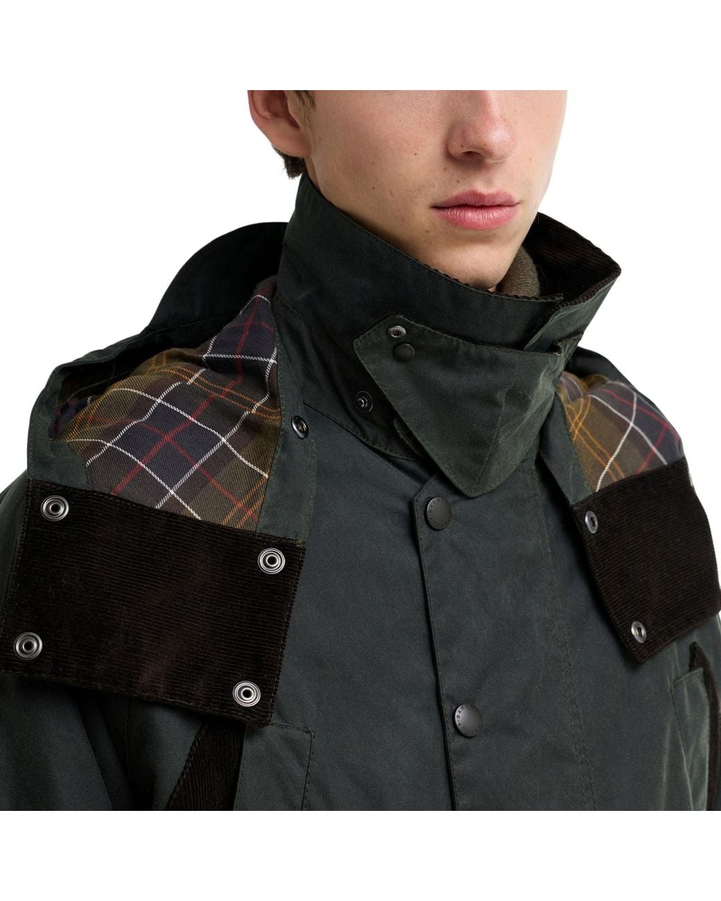 Barbour X Norbit Black Long Wax Jacket for men