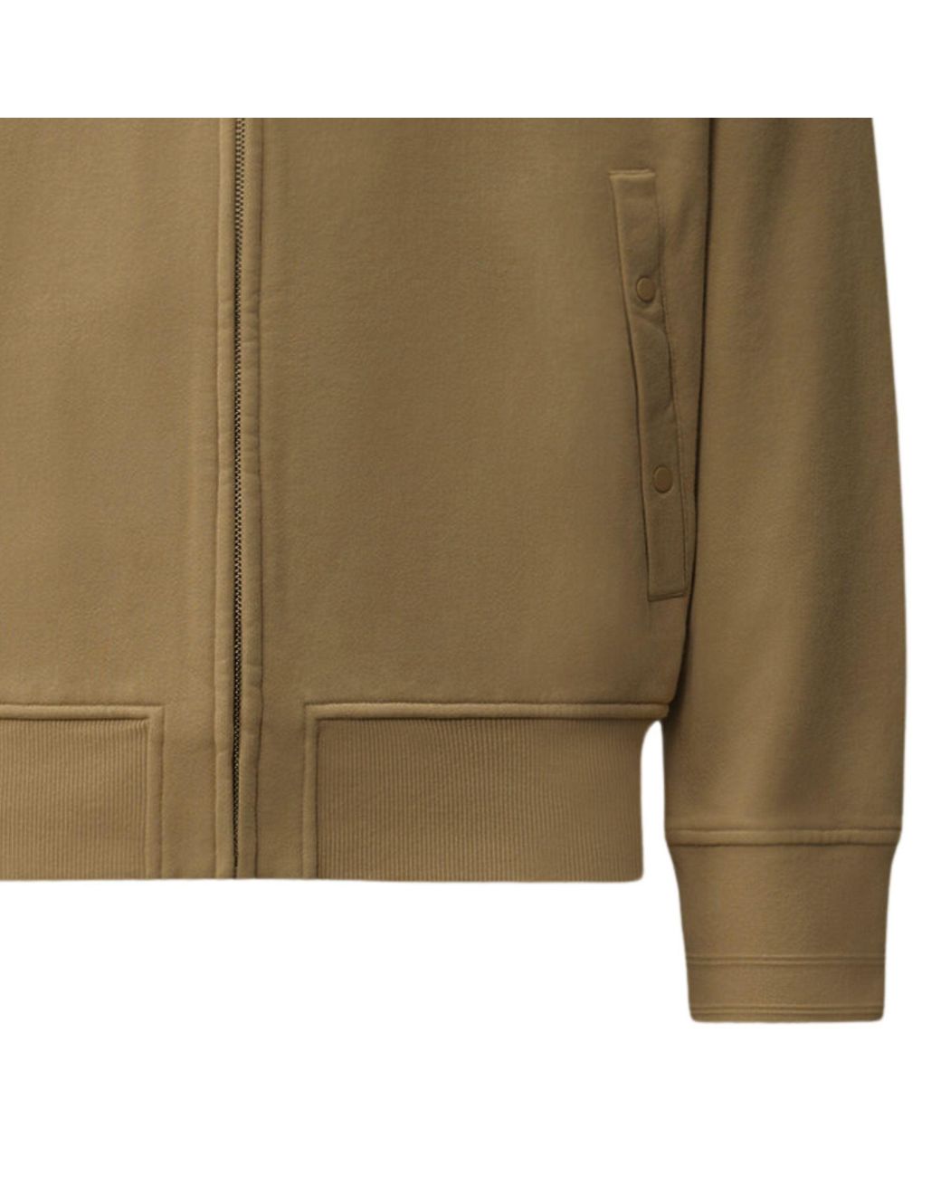 C P Company Green C.P Company Diagonal Raised Fleece Polo Zip Sweatshirt for men
