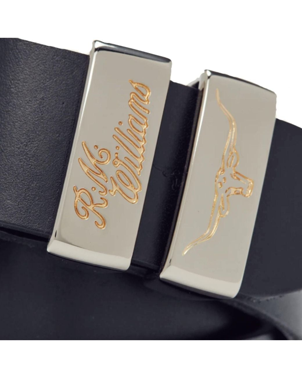 R.M.Williams Blue Drover Belt for men