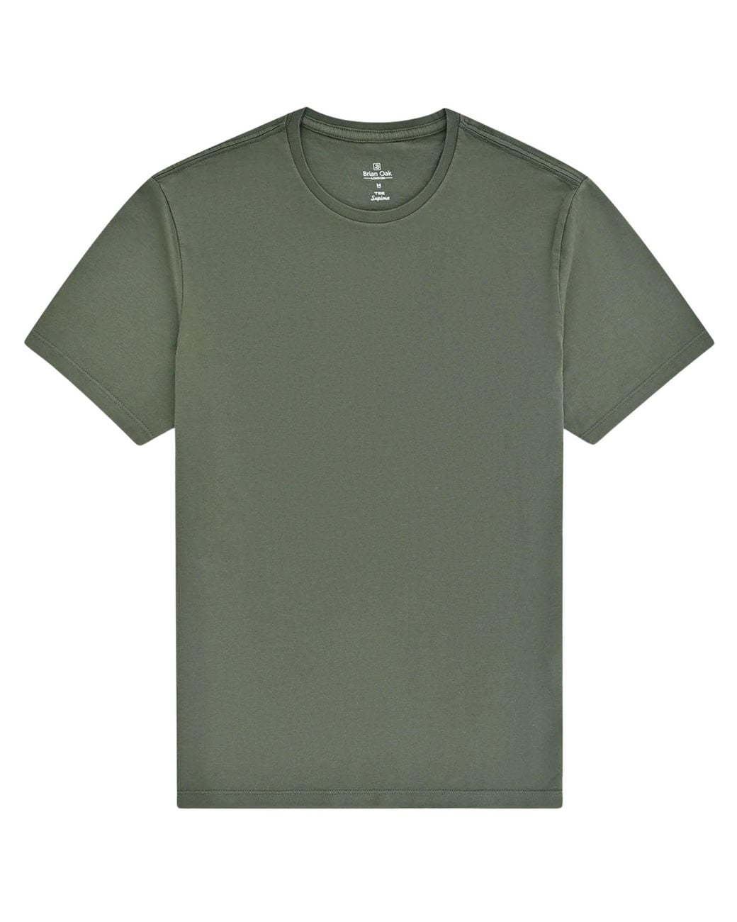 Stuarts London Green Brian Oak Pure Supima Cotton T-Shirt for men