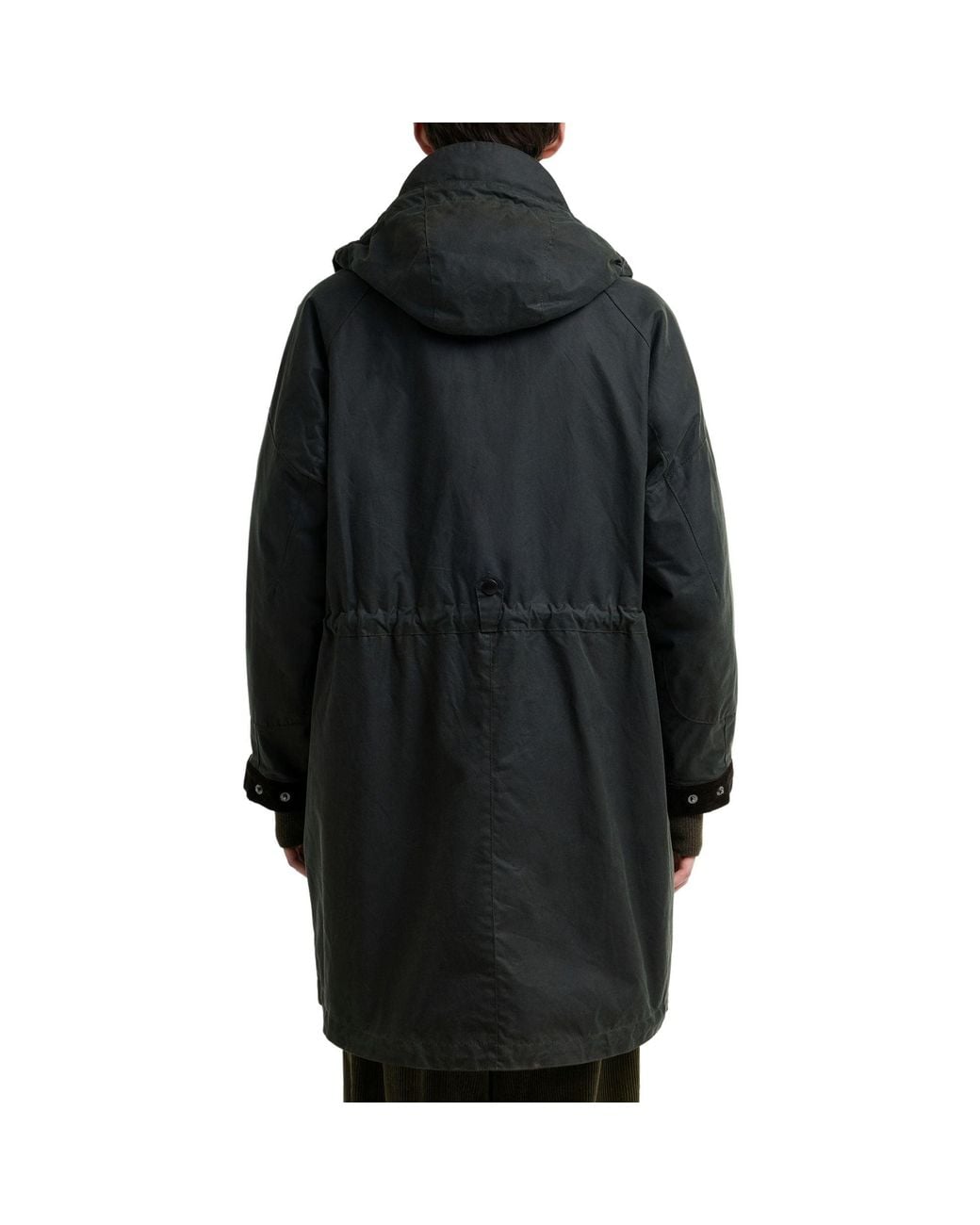 Barbour X Norbit Black Long Wax Jacket for men