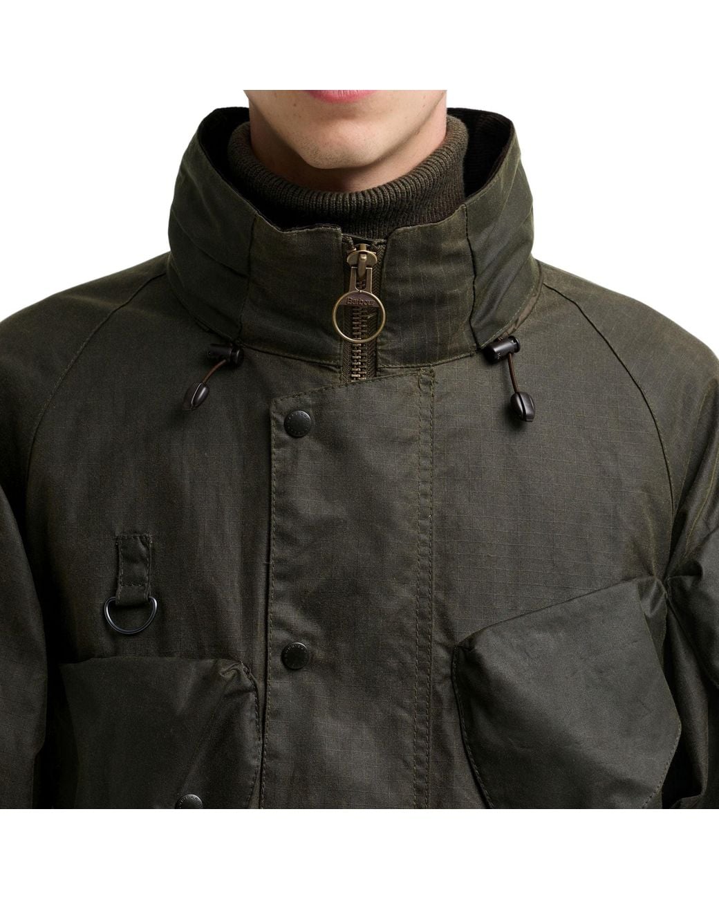 Barbour X Norbit Black Ripstop Wax Jacket for men
