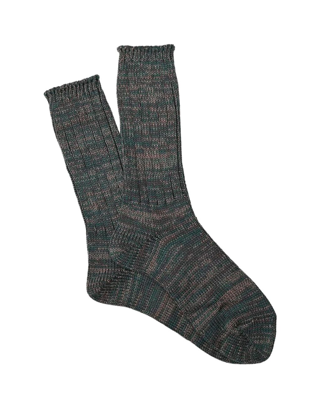 Anonymous Ism Gray 5 Colour Mix Crew Sock for men