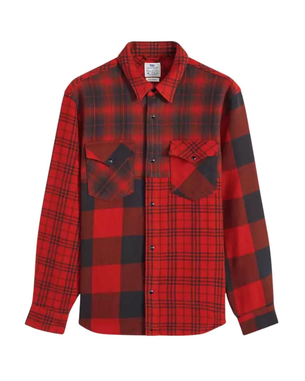 Levi's Red Levi's Pieced Relaxed Western Shirt for men
