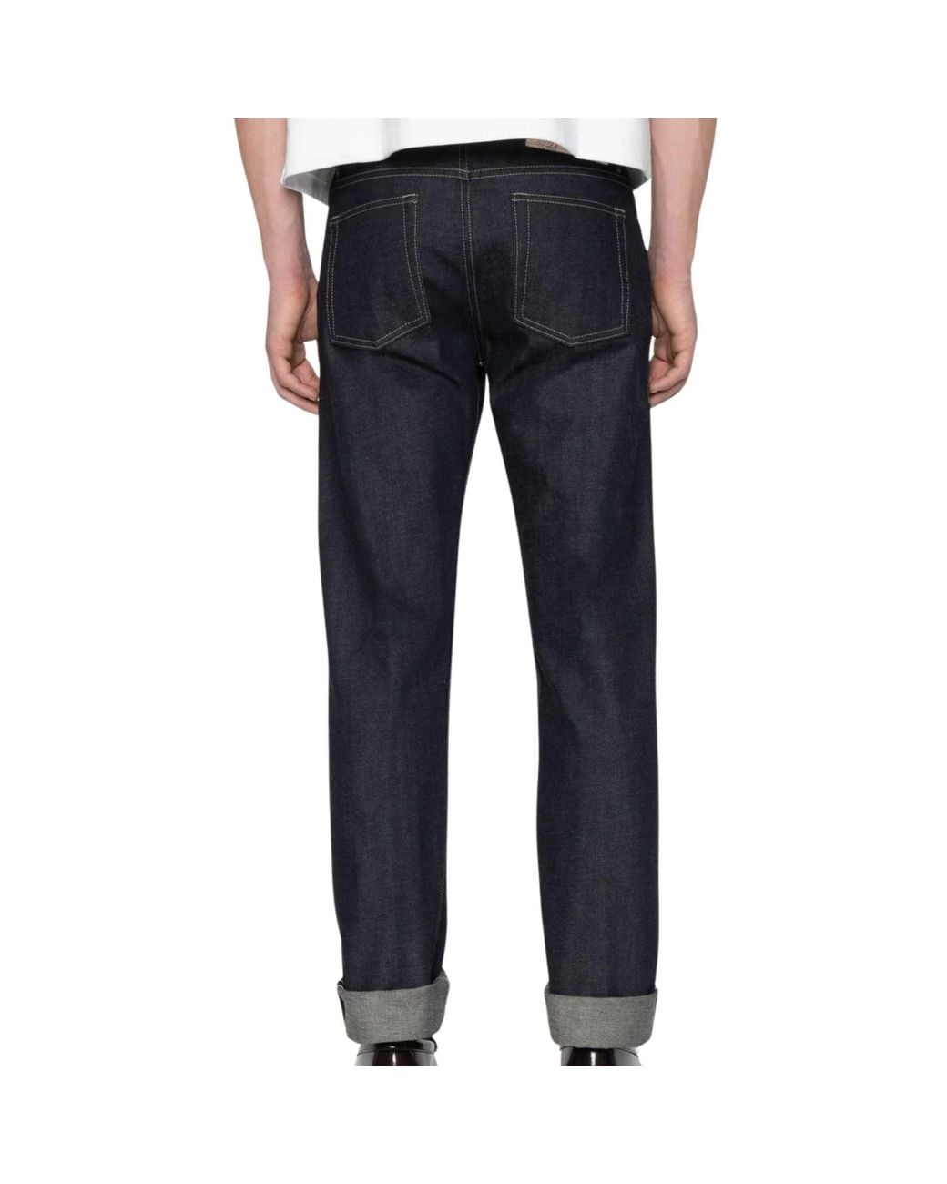 Naked & Famous Blue Weird Guy Fox Fibre Weft for men