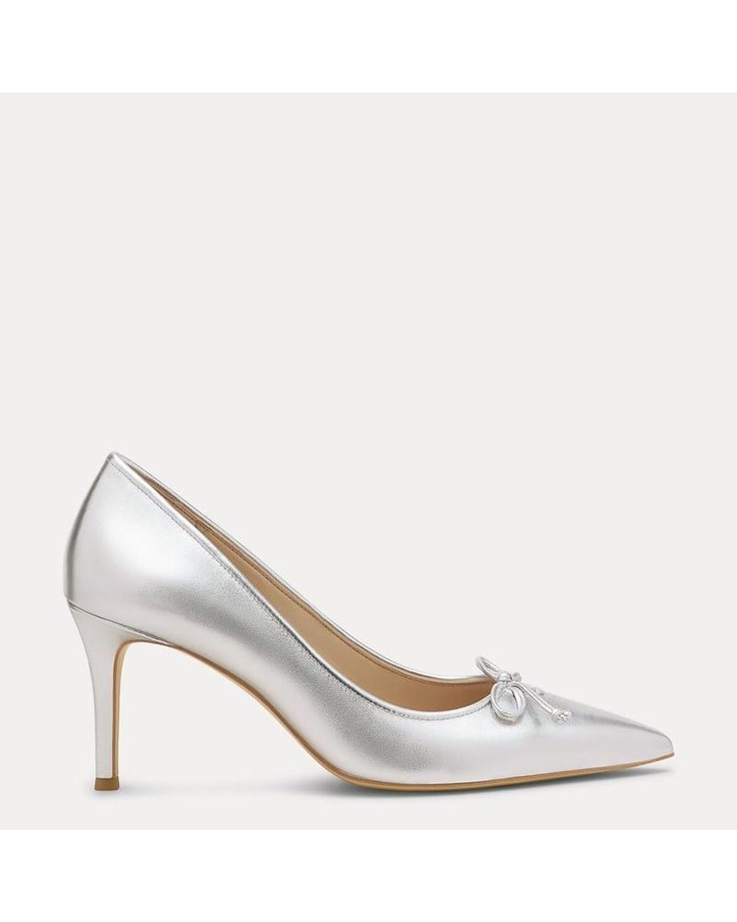 Stuart Weitzman White Lilah Pump 75