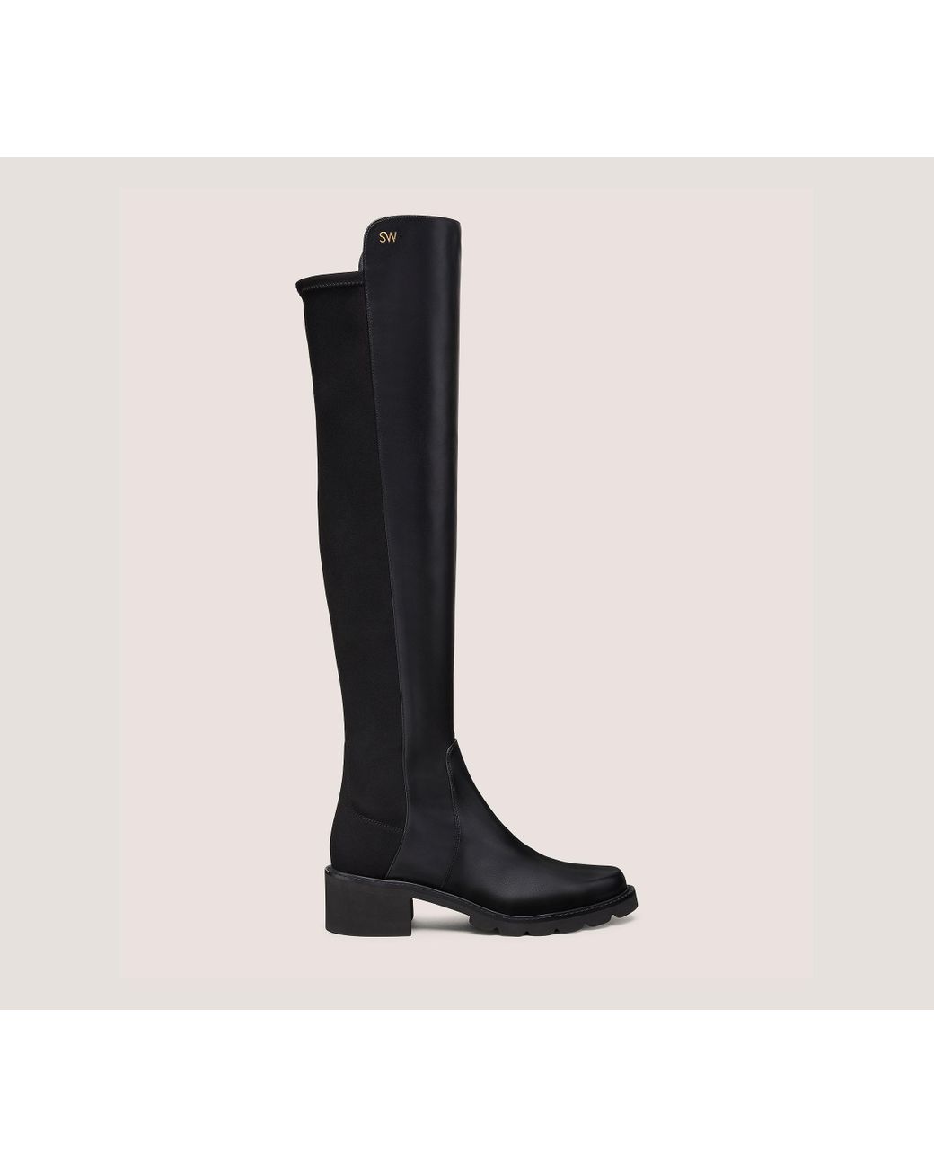 Stuart Weitzman ARIANA 100 CITY BOOT ブラック Stuart Weitzman Ariana 100 City Boot in Black | Lyst