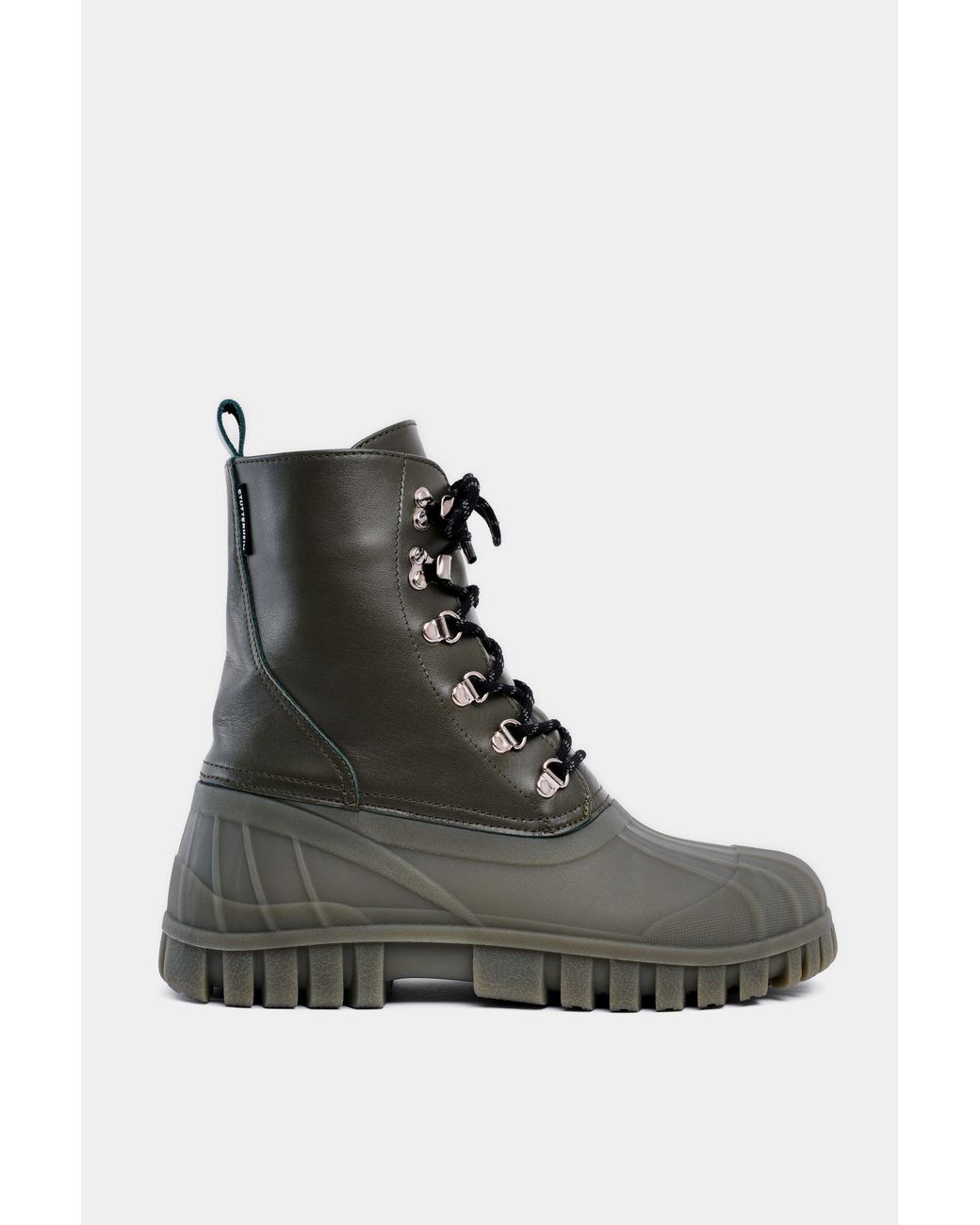Stutterheim Black Patrol Boot Leather