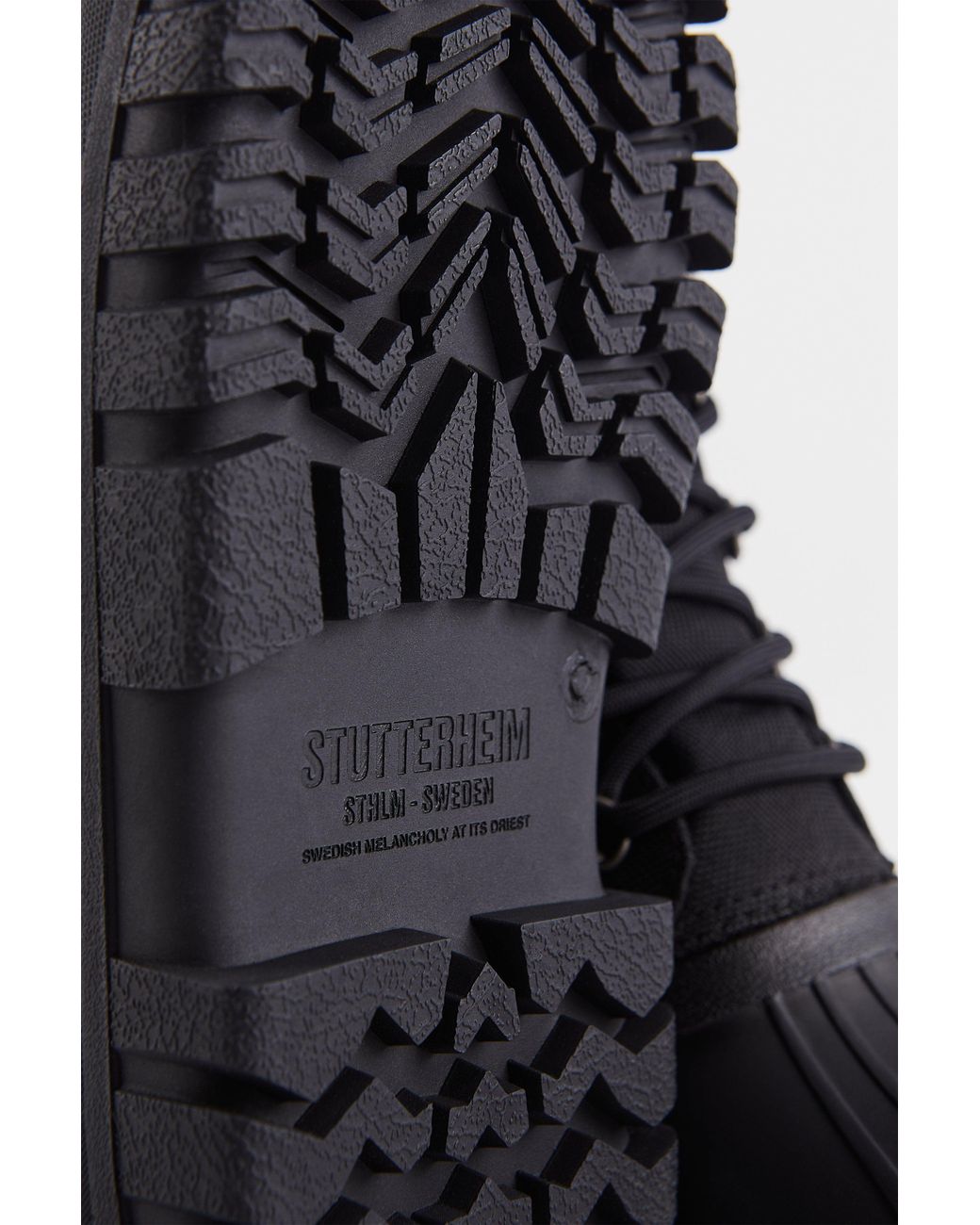 Stutterheim Black Patrol Boot Cordura