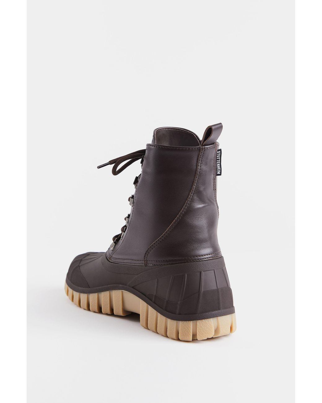 Stutterheim Brown Patrol Boot Leather