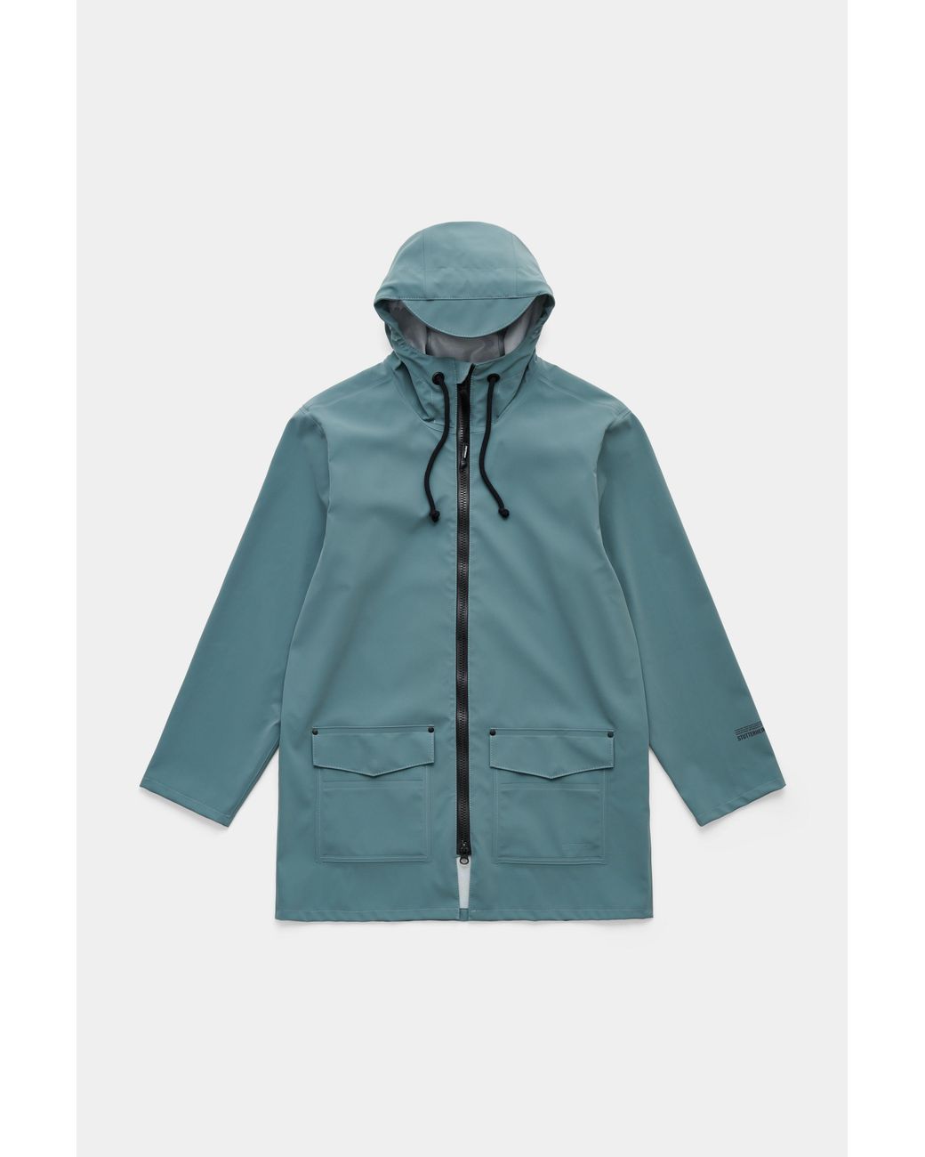 Stutterheim Blue Stockholm Patch Raincoat