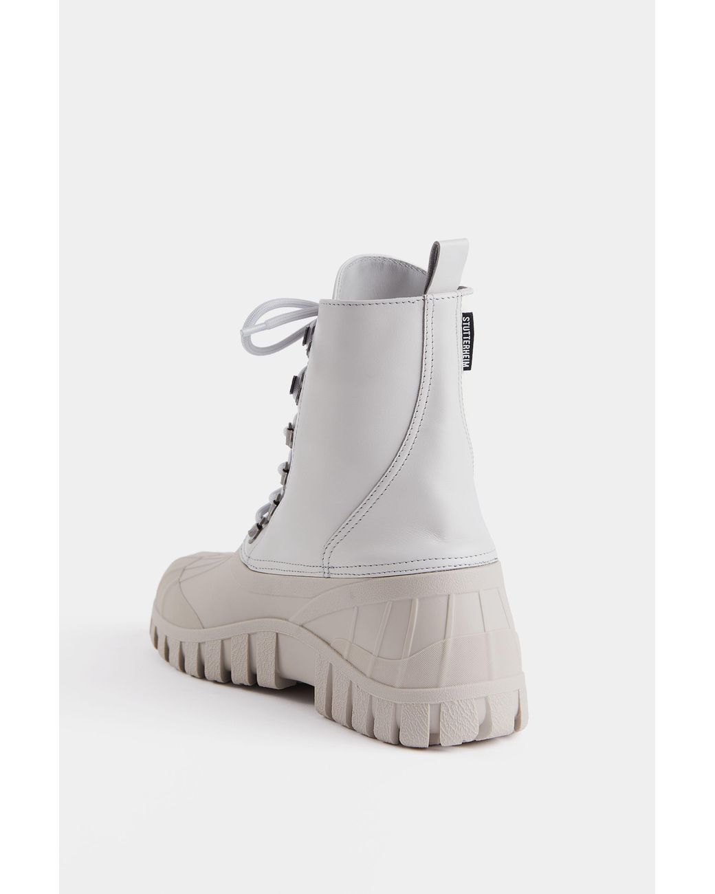 Stutterheim White Patrol Boot Leather