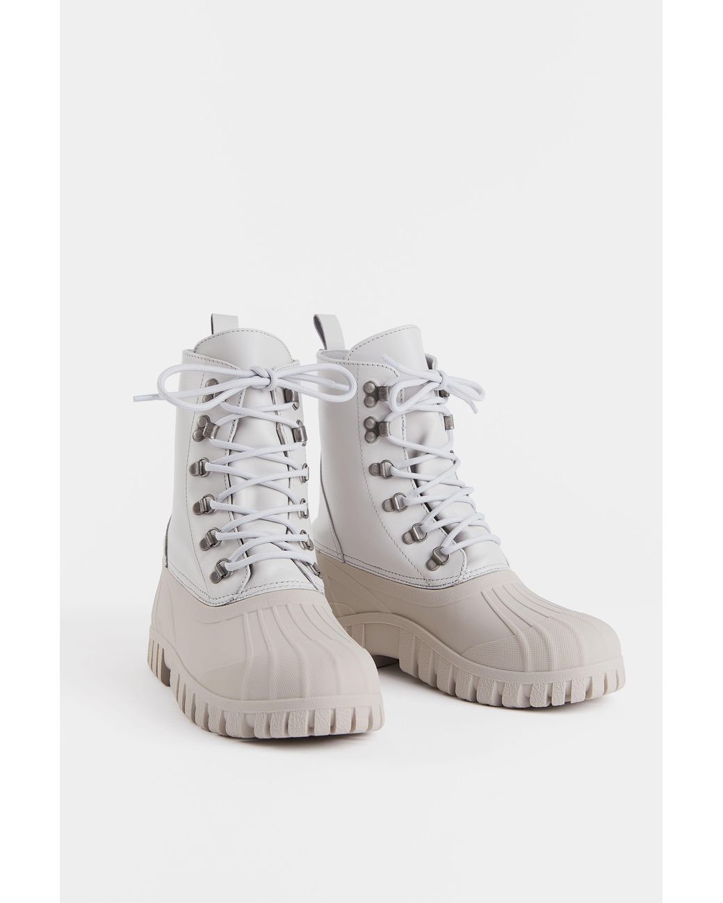 Stutterheim White Patrol Boot Leather