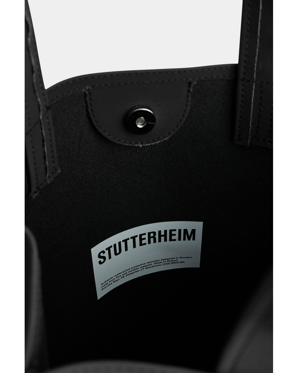 Stutterheim Black Stocksund Bag Matte