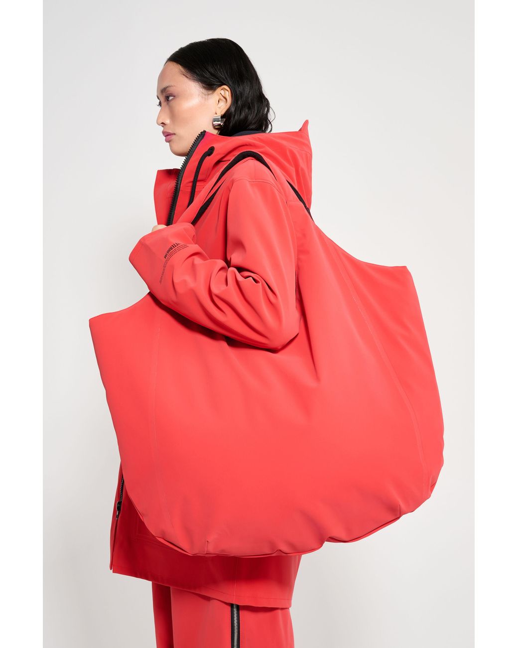 Stutterheim Red Svea Puffer Bag Matte