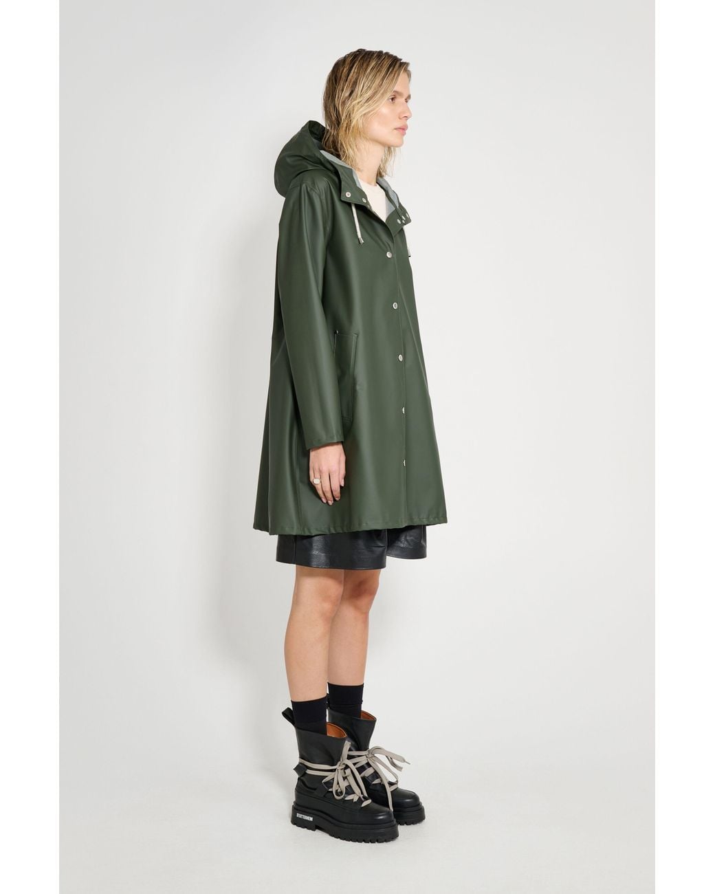 Stutterheim Green Mosebacke Lightweight Raincoat