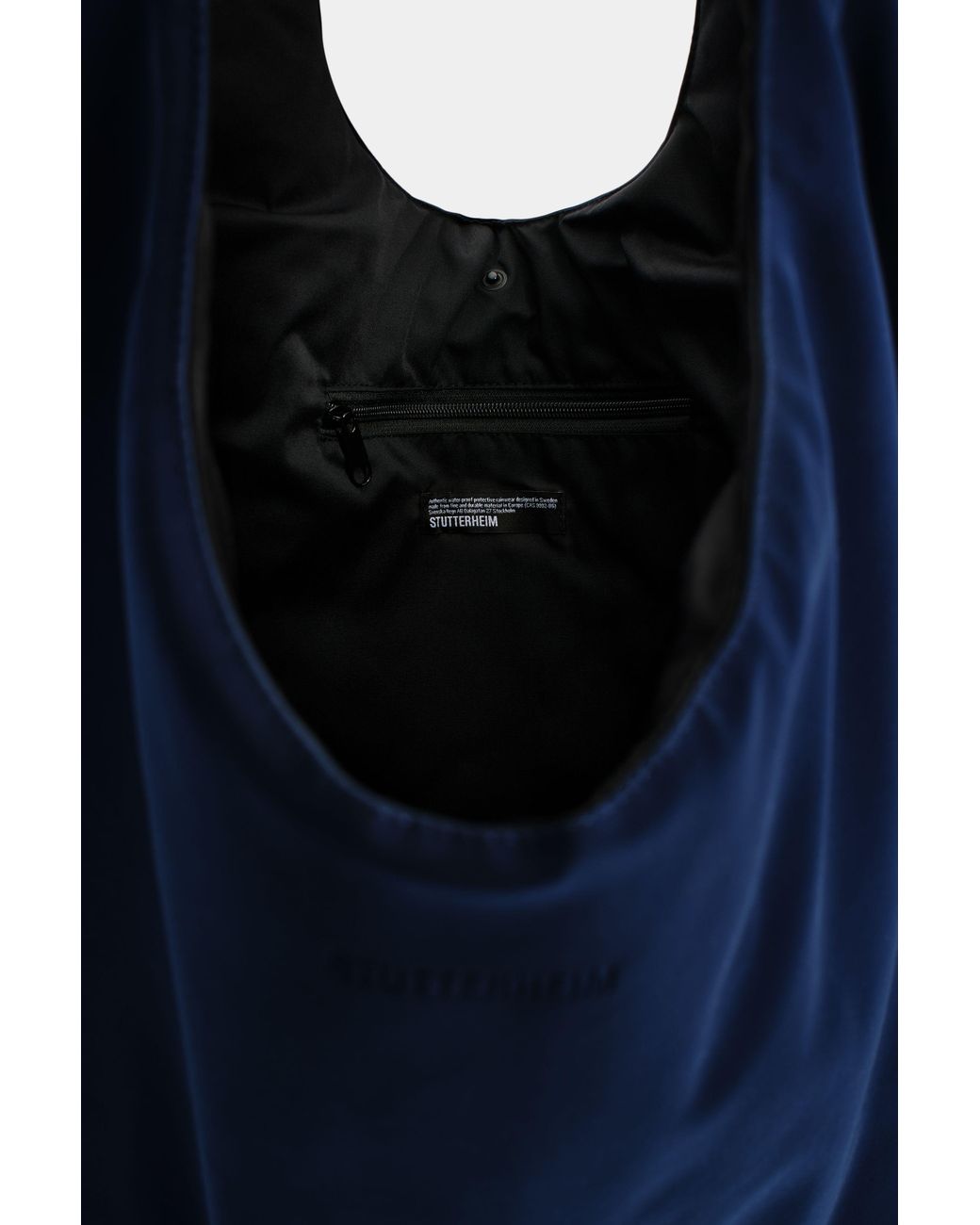 Stutterheim Blue Svea Puffer Bag Matte