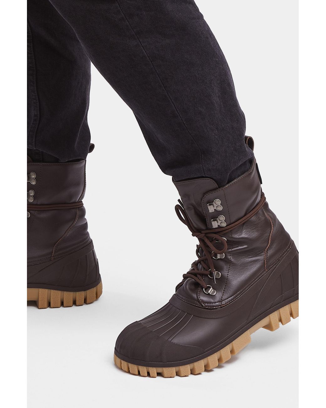 Stutterheim Brown Patrol Boot Leather