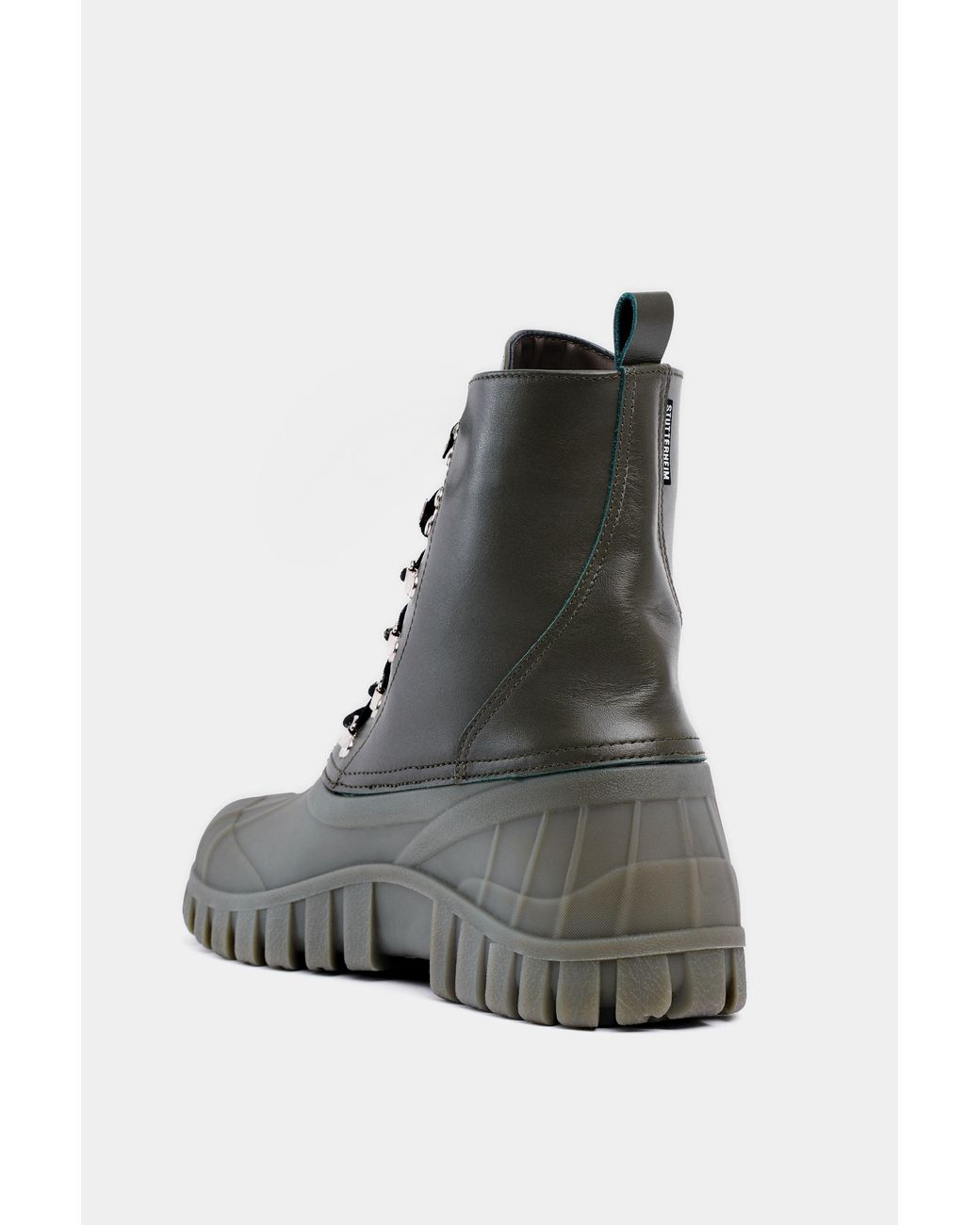 Stutterheim Black Patrol Boot Leather