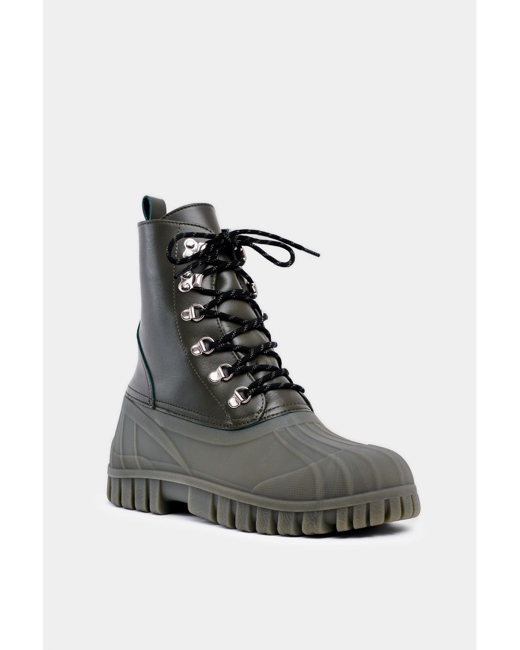 Stutterheim Black Patrol Boot Leather