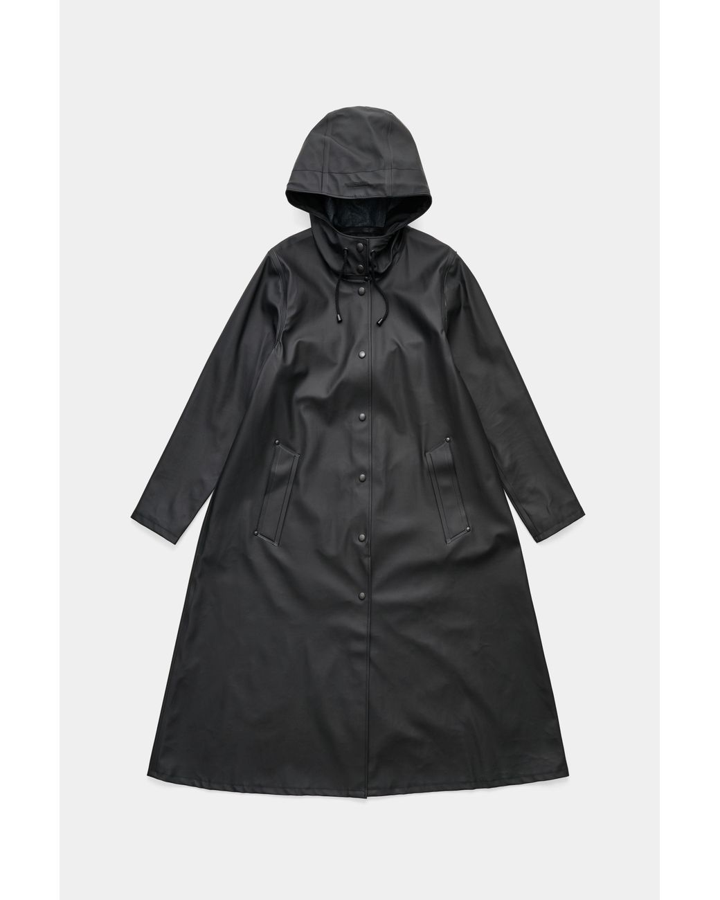 Stutterheim Black Mosebacke Long Raincoat