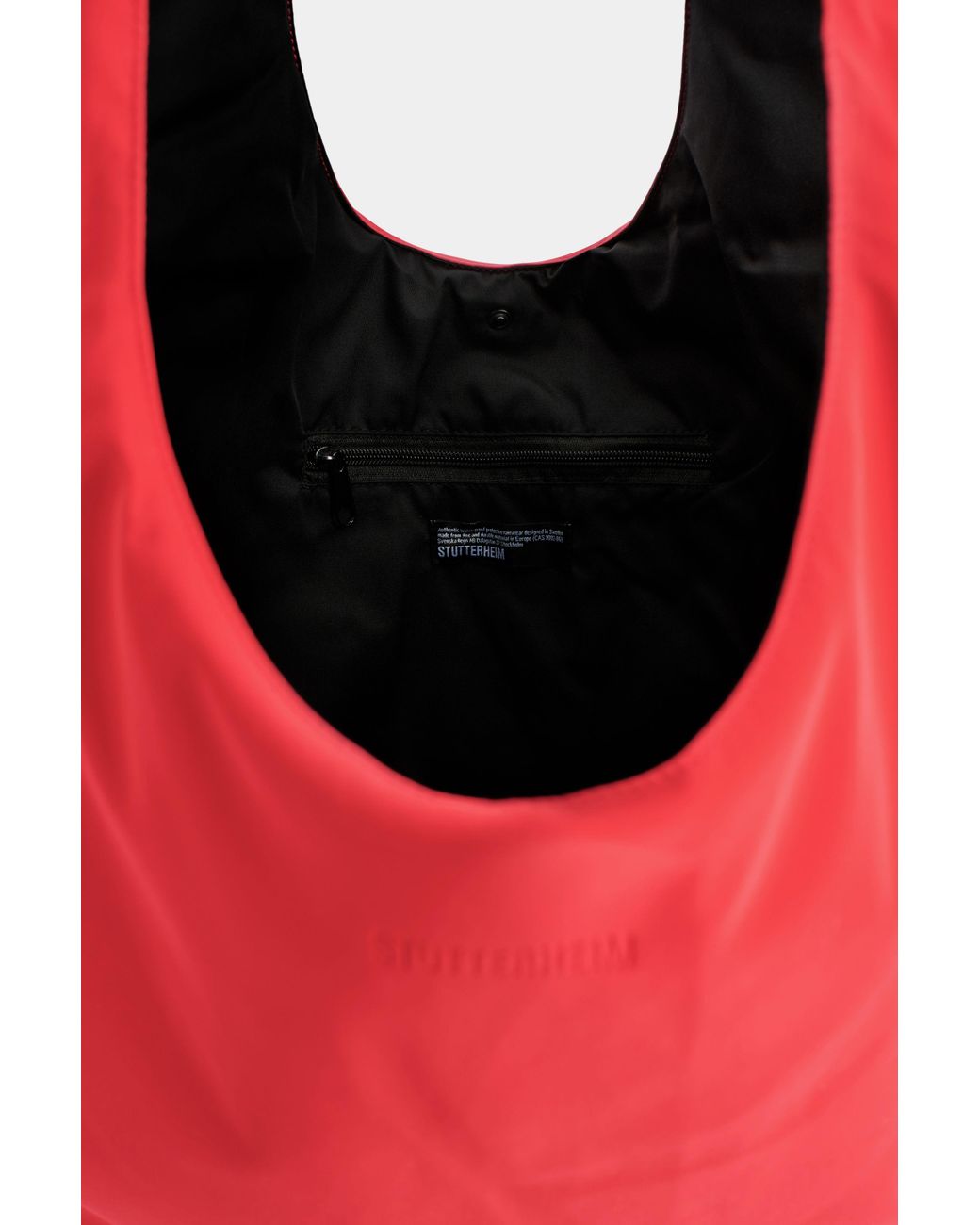 Stutterheim Red Svea Puffer Bag Matte