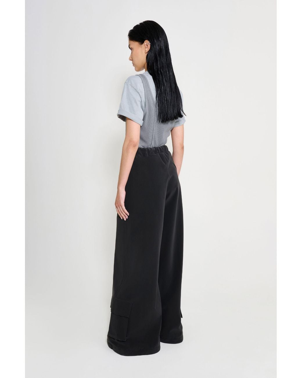 Stutterheim Black Karla Pocket Trousers