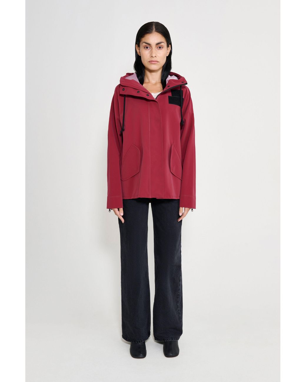 Stutterheim Red Faversham Matte Raincoat