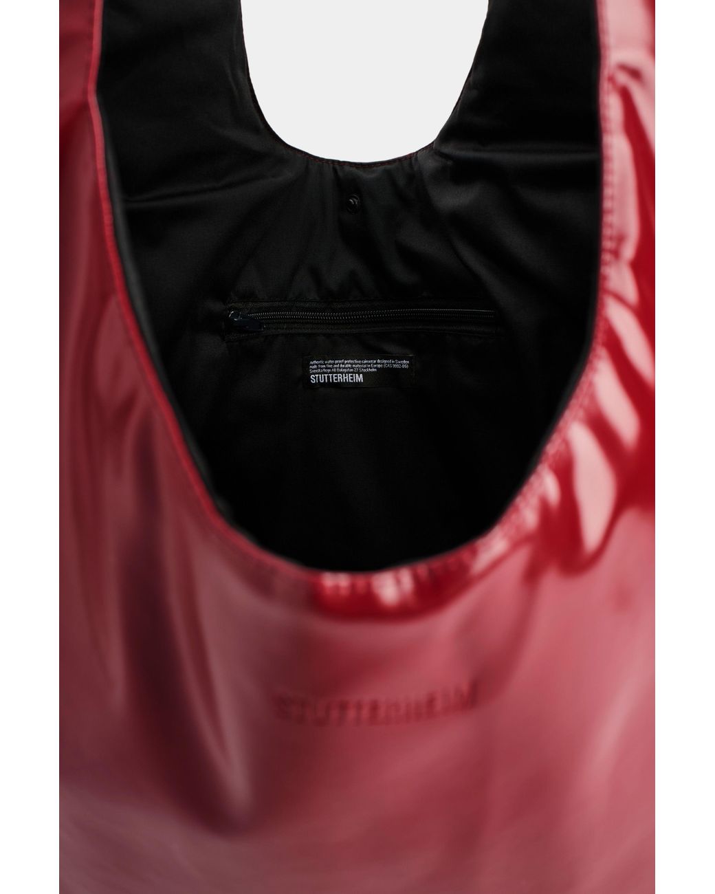 Stutterheim Red Svea Puffer Bag Opal