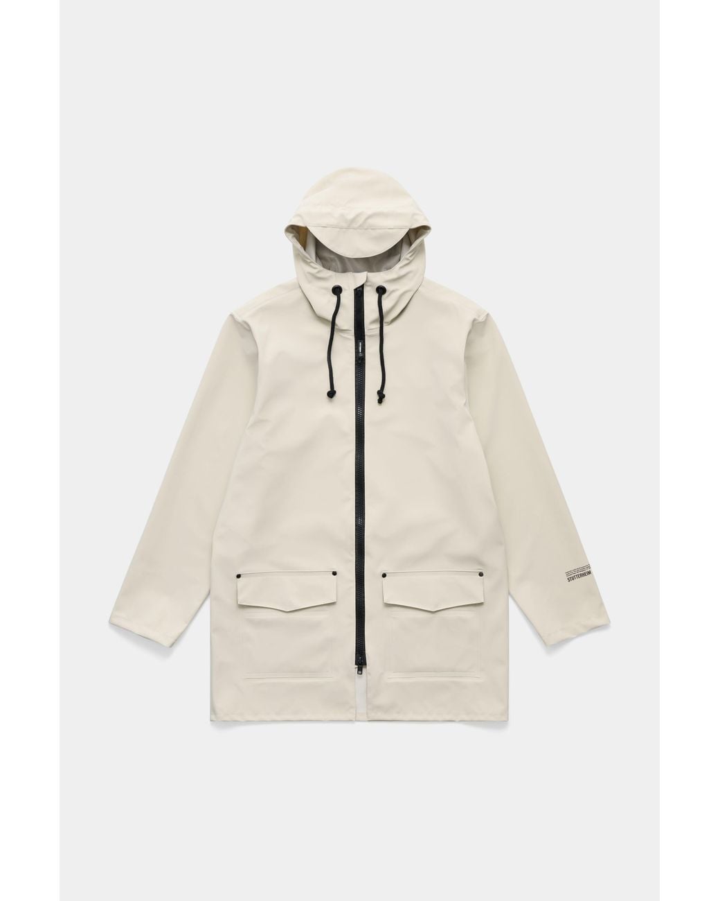 Stutterheim Natural Stockholm Patch Raincoat