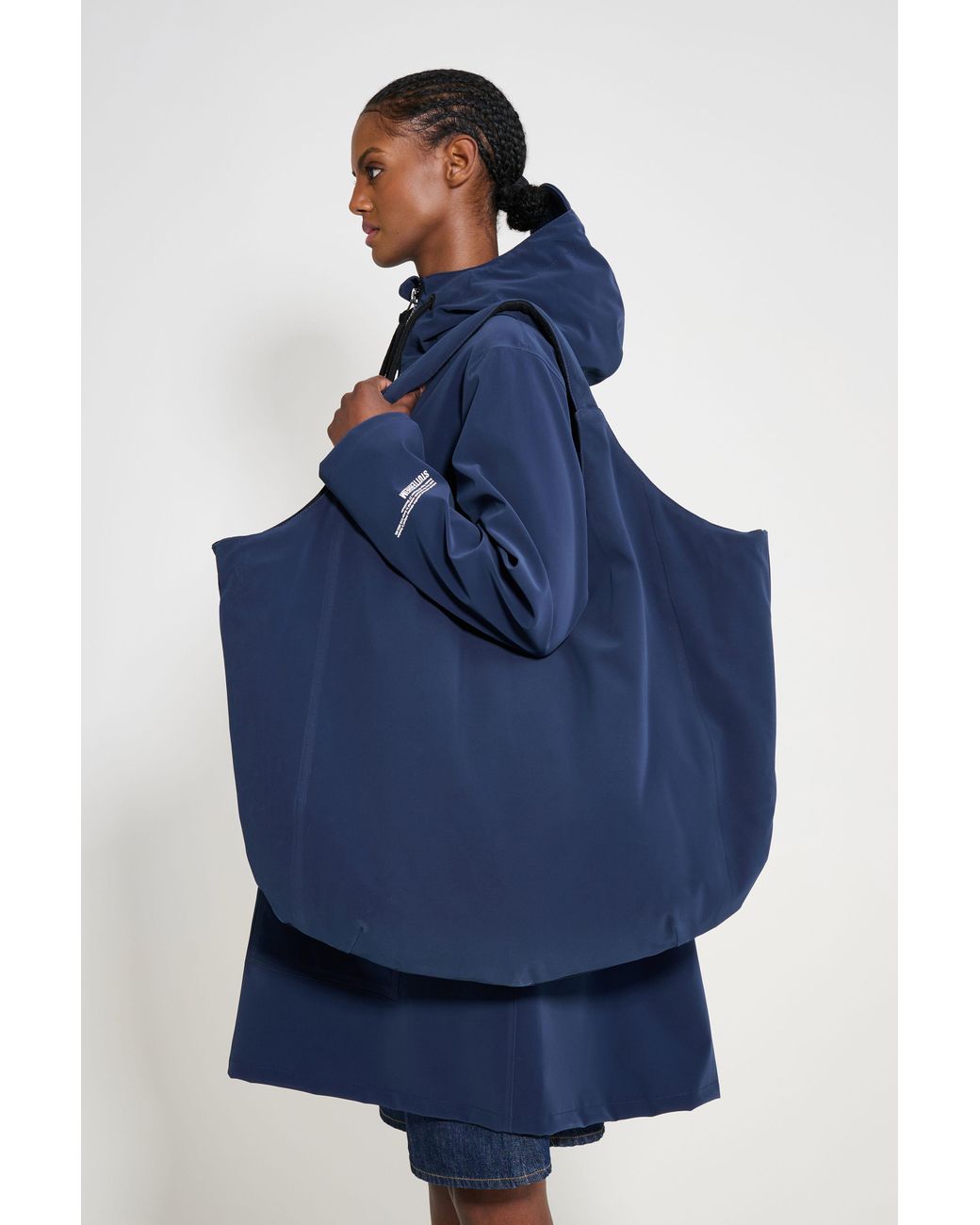 Stutterheim Blue Svea Puffer Bag Matte