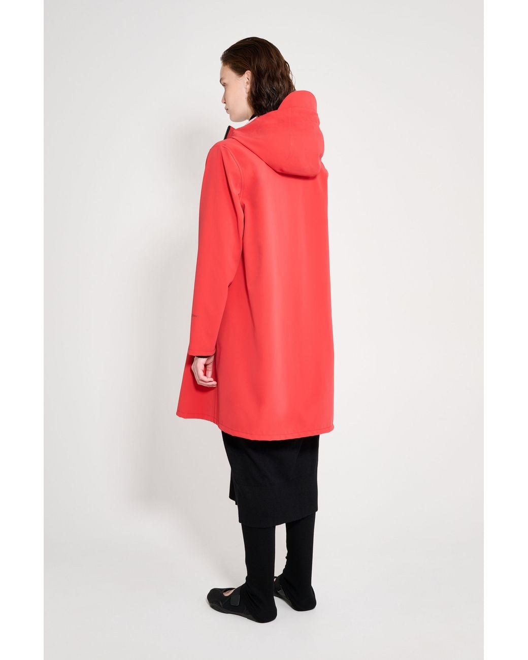 Stutterheim Red Mosebacke Patch Raincoat