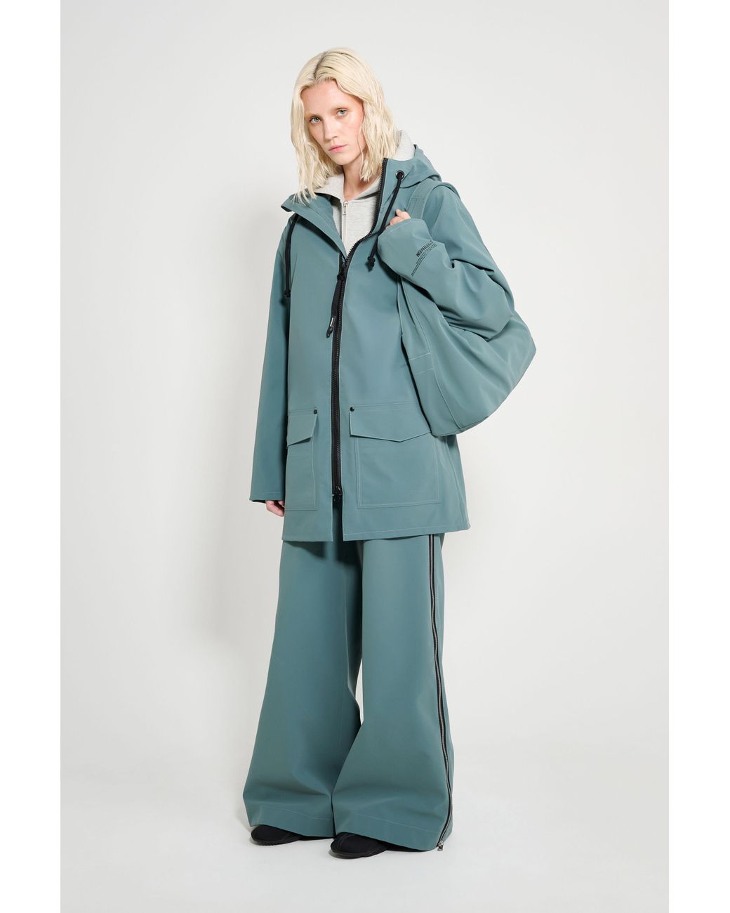 Stutterheim Blue Stockholm Patch Raincoat