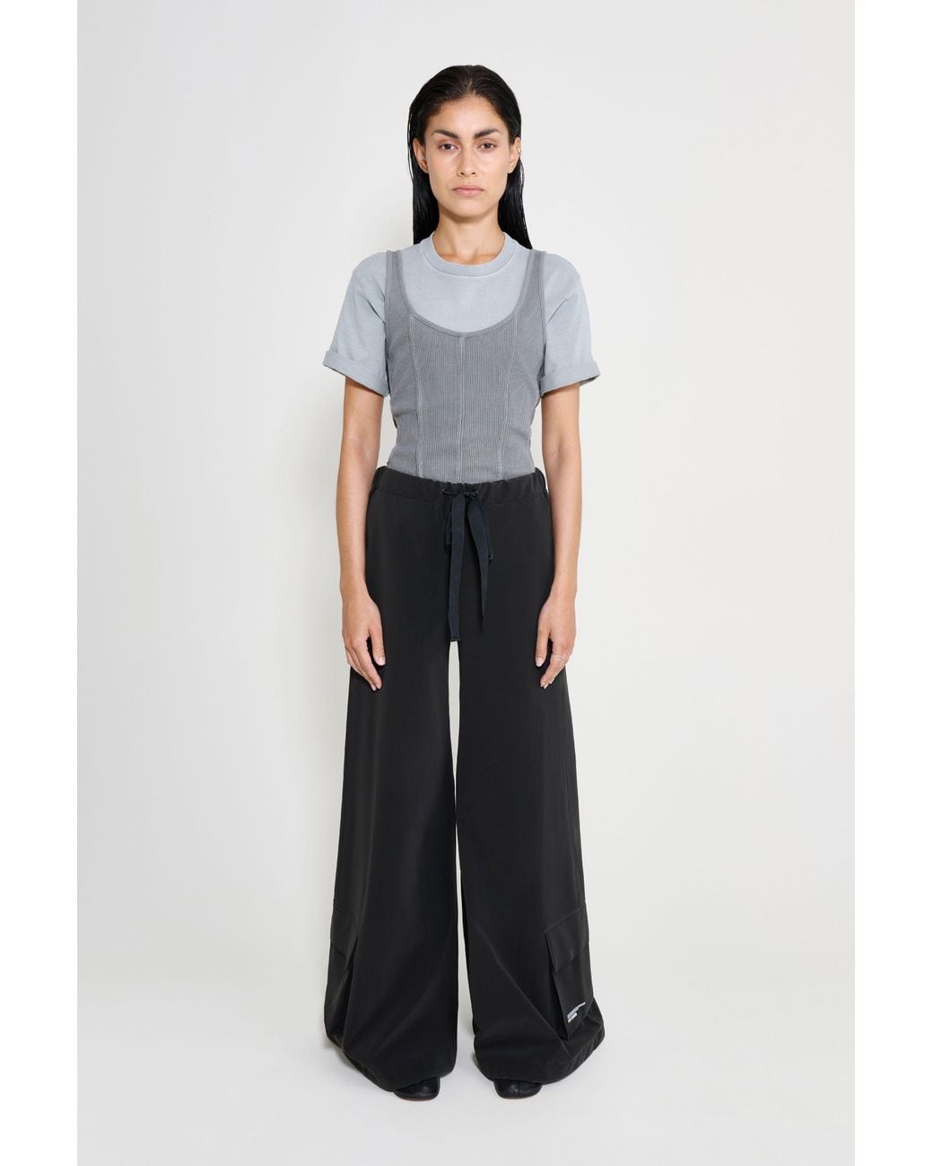 Stutterheim Black Karla Pocket Trousers