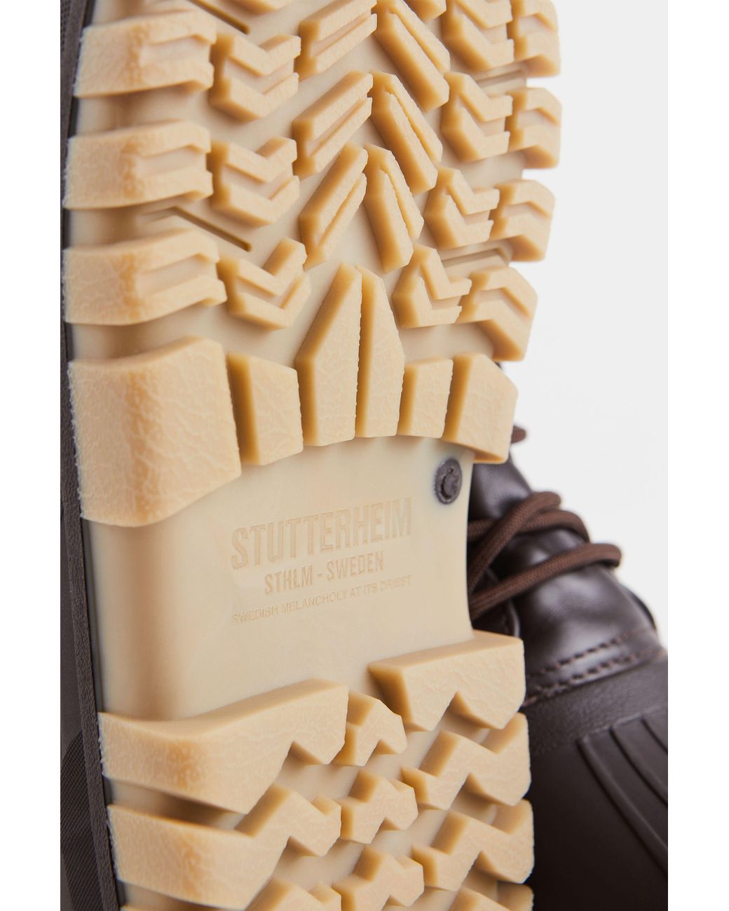 Stutterheim Brown Patrol Boot Leather