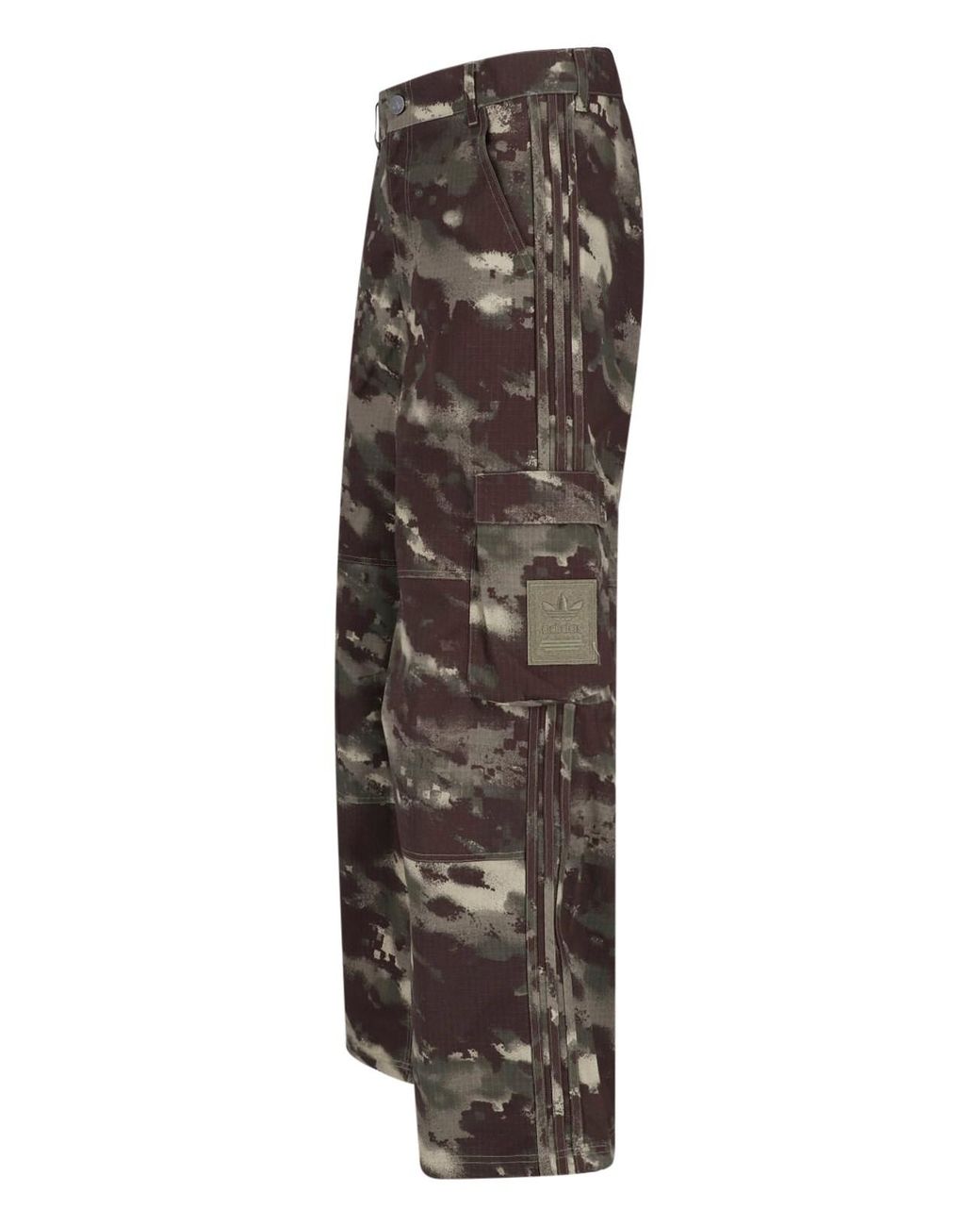 Adidas Multicolor Wide-Leg Cargo Trousers for men