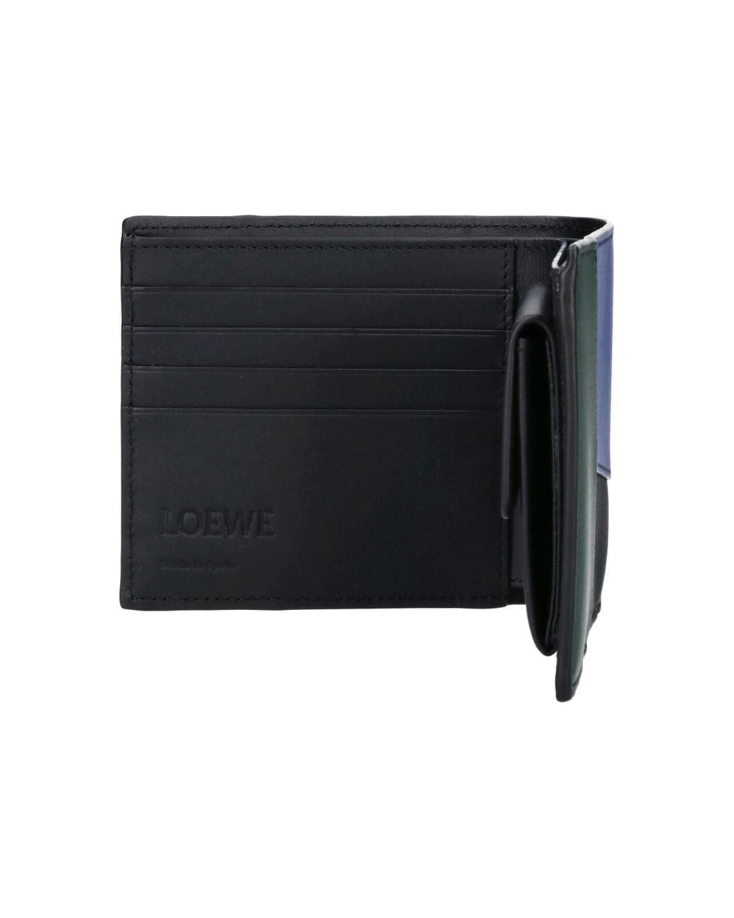 Loewe Blue Bifold Wallet "Puzzle" for men