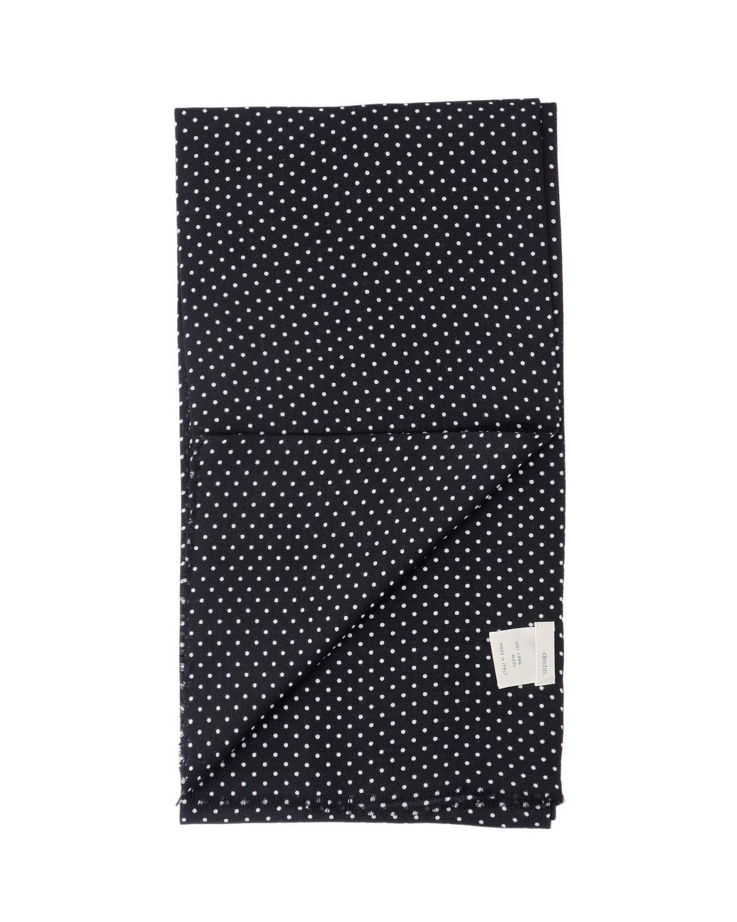 Destin Black Wool Scarf